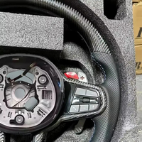 Volant en fibre de carbone compatible avec BMW CS M3 M4 M5 M6 X3 X4 X5 X6 X7 X8 G01 G12 G20 G29 G30 G35 G37 G80 G82 M340i