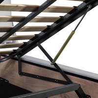 Base de Cama Queen Size Moderna con Estructura Metálica Tapizada y Cajones de Almacenamiento, Cama Plataforma para Dormitorio Principal y Uso Escolar