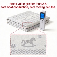 Nouvelle technologie de tissu jacquard tricoté rafraîchissant avec motif animalier pour la literie, les matelas et les oreillers.