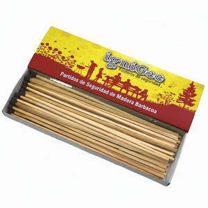 IGNIGEE Colorful Safety BBQ Cerillas de madera Papel y cartón en forma de palo con cera con logotipo impreso para uso doméstico - Product Image 1