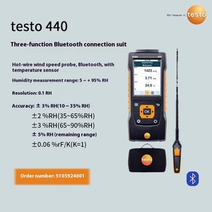 เครื่องตรวจวัดสภาพแวดล้อมแบบพกพาอเนกประสงค์ Testo 440 รุ่นขั้นสูง สำหรับการวัดตัวแปรต่างๆ Testo Handheld Multi - Product Image 2