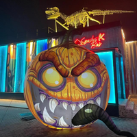 Citrouille d'Halloween géante personnalisable gonflable pour la décoration intérieure Fêtes d'Halloween et événements en plein air