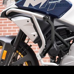 Barra Protectora Universal Personalizada para Motocicleta, Negra y Blanca, Protección Media y Inferior, Accesorios de Protección contra Choques para Carretera, CFMOTO <span class=keywords><strong>MT700</strong></span> - Product Image 2