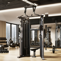 Équipement de fitness en acier unisexe à double poulie réglable force commerciale multifonction musculation bras poitrine épaule