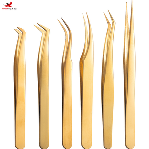 Pinzas de Titanio para Extensión de Pestañas de 3 Días de Duración, Pinzas de Alta Calidad y Seguras, Sin Infecciones ni Alergias, GZ RTS, Pedido Mixto al por Mayor - Product Image 1