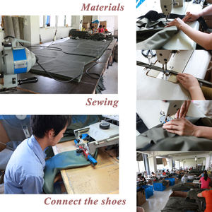 70D nylon PVC plastique vert tissu imperméable avec bottes en PVC hauteur des cuisses pantalon de pêche pataugeoire - Product Image 6