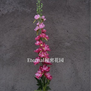 Fleur artificielle Larkspur Secret Garden, bleu soie, décoration de mariage, tige unique, art floral - Product Image 4