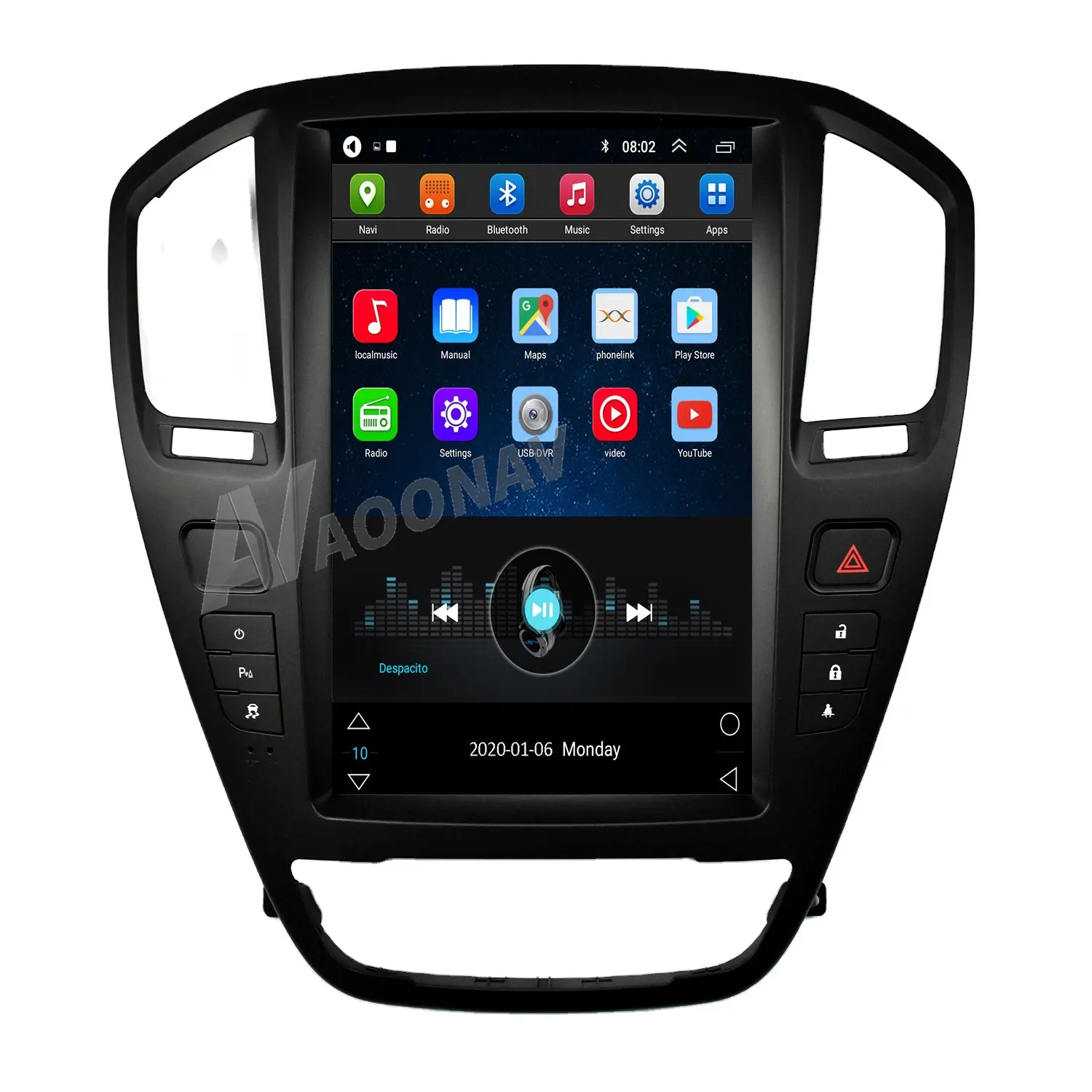 AOONAV auto 12,1 zoll DVD-R/RW GPS navigation für-TOYOTA Camry 2012-2016 multimedia player vertikale bildschirm audio-player