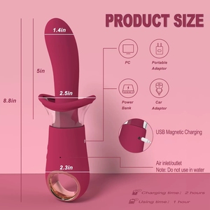 New <span class=keywords><strong>2</strong></span> trong 1 Rose Vibrator G Spot rung Đồ chơi tình dục âm vật sucking vibrators cho phụ nữ vài đồ chơi tình dục - Product Image 3
