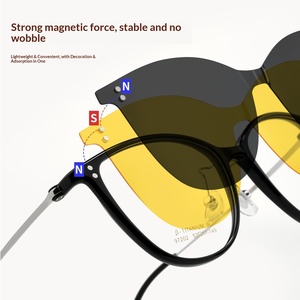 Gafas <span class=keywords><strong>de</strong></span> <span class=keywords><strong>Sol</strong></span> Polarizadas Magnéticas con Clip 2 en 1, Modelo Ojo <span class=keywords><strong>de</strong></span> Gato, Tamaño Pequeño, Ultraligeras, Compatibles con <span class=keywords><strong>Lentes</strong></span> Graduadas, 97202T - Product Image 3