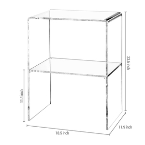Thiết kế hiện đại rõ ràng 10mm Acrylic trang trí cuối bảng rõ ràng Acrylic sofa bàn - Product Image 3