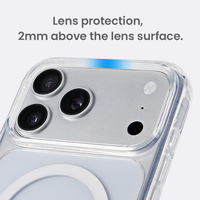 Casing Ponsel Magnetik Transparan untuk iPhone 18 Pro Max, Bahan PC TPU Anti Benturan dengan Sudut Pelindung Bantalan Udara