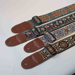 สายสะพายกีตาร์อะคูสติกแบบโพลีเอสเตอร์ขนาด 2 นิ้ว พร้อมโลโก้สั่งทำพิเศษ สายสะพายไหล่ PU นุ่มสบาย ขนาดตรงตามที่ต้องการ ส่งตรงจากบริษัท - Product Image 4