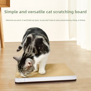 Grattoir à ongles <span class=keywords><strong>pour</strong></span> <span class=keywords><strong>chat</strong></span> en carton ondulé grand format, anti-rayures, durable, protection de canapé, activité <span class=keywords><strong>pour</strong></span> <span class=keywords><strong>chat</strong></span> d'intérieur, toutes saisons - Product Image 4