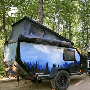 Rv Camper hors route remorque Camping petite remorque <span class=keywords><strong>de</strong></span> voyage camping-car <span class=keywords><strong>caravane</strong></span> Deablo Camacamping boîte tiroir Ontop dur mur Pop campeurs - Product Image 3