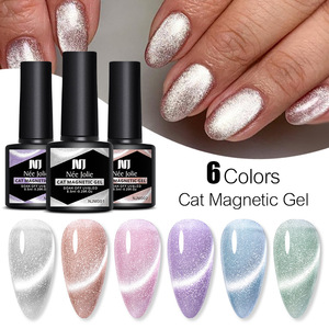 Nouveau vernis à ongles gel effet œil de chat cristallin, super scintillant, transparent effet glace, aurora, gel magnétique large effet œil de chat, couleur populaire pour salon et DIY - Product Image 2