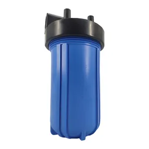 Plástico PP 10 pulgadas azul grande 4,5*10 BB carcasa de cartucho de filtro de agua para uso doméstico tratamiento de filtro de agua doméstico