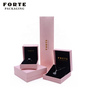Boîte à bijoux en papier de luxe avec logo personnalisé FORTE Emballage de pendentif anneau bon marché imprimé en stock en gros pour bijoux - Product Image 3