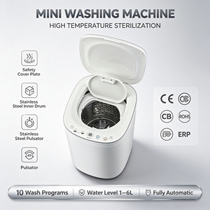 Mini Lave-linge Automatique Domestique 2026 avec Cuve en Acier Inoxydable, Chargement par le Haut, Installation Autonome, Capacité 3KG - Product Image 5