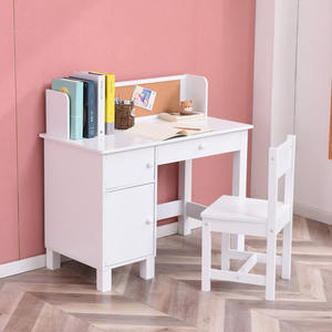 EDULAND Mobilier de sécurité moderne pour enfants Ensemble de chaises de bureau avec organisateur d'armoire et tiroirs de rangement pour la chambre à coucher et l'école - Product Image 1