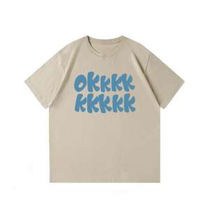 Pequeño MOQ Venta al por mayor 100% algodón de alta calidad de peso pesado 230G Unisex de gran tamaño O-cuello de diseño personalizado de impresión camisetas de los hombres - Product Image 2