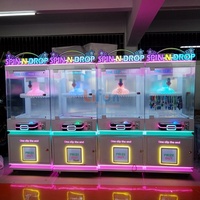 Lifun Spin-N-Drop : Distributeur de jouets à monnayeur de qualité commerciale avec 40 crochets suspendus pour armoire de jeu