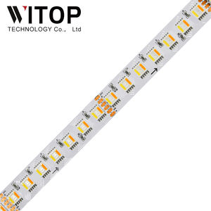 Bande <span class=keywords><strong>LED</strong></span> flexible RGBCW 5-en-1 CRI90 112 <span class=keywords><strong>LED</strong></span>/m Basse Tension Haute Densité Éclairage Ambiant Intelligent pour Maison, Hôtel, Villa - Product Image 1