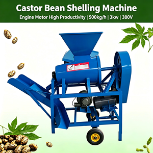 Motor para Máquina Descascarilladora de Granos de Ricino de Tamaño Pequeño y Mediano, Alta Productividad, Capacidad de 500 kg/h, Potencia de 3 kW, 380 V, para Agricultura - Product Image 1
