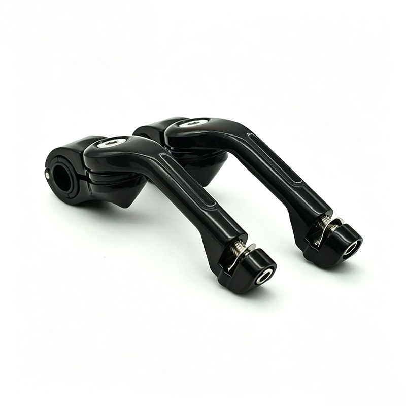 Support de repose-pieds de style long, noir mat