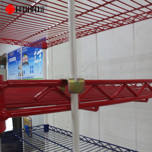 Étagère de rangement modulaire en fil métallique robuste avec pieds inférieurs, diverses couleurs, OEM & ODM, pour usage commercial - Product Image 3
