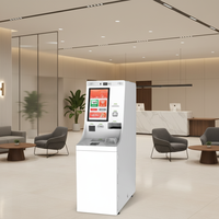 Kiosco de Cambio de Divisas Jinrui FCM-501 con Pantalla LCD de 19 Pulgadas, Sistema Win10, Multimoneda, para Aeropuertos y Hoteles