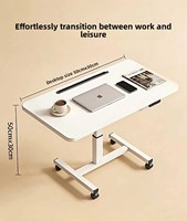 Escritorio Portátil Moderno para Laptop, Ajustable en Altura, Plegable y Convertible, para Uso Móvil Sentado y de Pie