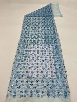 Tissu de voile de mariée en perles noires à broderie française