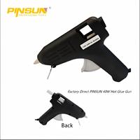 Pistolet à colle chaude électrique professionnel, buse en aluminium robuste, bâtons de colle de 11 mm pour le collage du bois, du tissu, du plastique, bricolage, artisanat