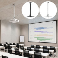 Support de plafond universel réglable à 2 sections pour projecteur, économique, avec bras extensible pour plafond incliné ou plat