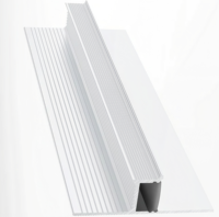 Profilé de plinthe LED en alliage d'aluminium de luxe à joint invisible, installation facile, pour hôpital, chambre, salon, appartement, sol