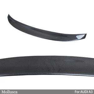 For A3 S3 RS3 8V Style Real Carbon Fiber Material <b>Rear</b> <b>Spoiler</b> Trunk Wing 2013-2020 - Product Image 4