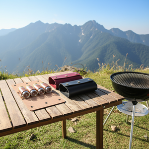 Bolsa de Almacenamiento de Especias Mini para <span class=keywords><strong>Camping</strong></span> RR, Bolsa de Almacenamiento de Condimentos Pequeña y Portátil para Picnic, Senderismo, Barbacoa, Pimienta, Sal, 4 Frascos de Especias - Product Image 3