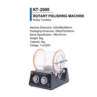 Polisseuse vibrante à eau KT-2000 pour l'or, l'argent et le cuivre, machine de polissage électrolytique pour bijoux