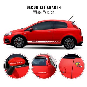 Pulsar trang trí nội thất Kit cho Punto Abarth xe Body Kit trong Bianco Trắng - Product Image 1