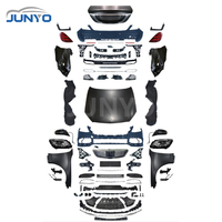 Kit carrosserie Junyo avec phares LED, capot et pare-chocs pour Mercedes-Benz Classe S W221 2006-2013, mise à niveau vers W222 Maybach