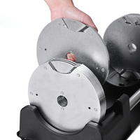 NOUVEAU Haltères en acier réglables, vente en gros de poids de fitness pour la maison, haltères de 41,5 kg, haltères réglables intelligents