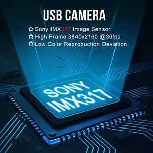 Caméra de <span class=keywords><strong>surveillance</strong></span> vidéo ELP 3840x2160 4K USB CMOS IMX317 Mini microphone Webcam Ultra HD avec boîtier - Product Image 5