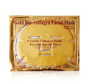 Certificat CE Collagène Cristal masque facial, masque facial en or 24k, or bio-collagène masque facial