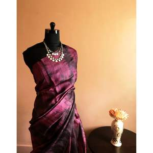 ผ้าส่าหรีแบบ Tussar Saree แนวแฟชั่นใหม่สำหรับผู้ใหญ่ดีไซน์เนอร์ - Product Image 5