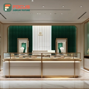 Fabricant de vitrines à bijoux modernes sur mesure, présentoirs de comptoir en bois pour centres commerciaux - Product Image 1