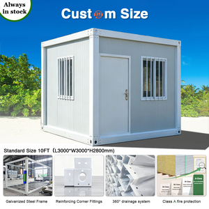 <span class=keywords><strong>Maison</strong></span> conteneur modulaire préfabriquée à ossature A, boulonnée, pour poste de travail sur site, abri temporaire pour le repos du personnel de patrouille extérieur - Product Image 2