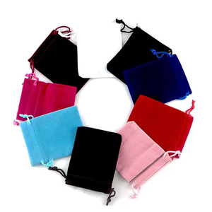 Mini Velvet Drawstring Gift Bag Custom Logo Colorful Wedding Cosmetic Packaging <b>Pouch</b> for Necklaces Watches Glasses Dust-proof - Product Image 3