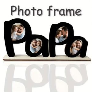 Wholesale Custom Papa Letter Photo <b>Frame</b>, Branded <b>Wooden</b> Family <b>Picture</b> Holder, Promotional Gift for Family & Lifestyle Brands - Product Image 3