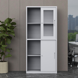 Classeur <span class=keywords><strong>de</strong></span> bureau Armoire en métal Référence Bon financier Porte en verre <span class=keywords><strong>Casier</strong></span> <span class=keywords><strong>de</strong></span> <span class=keywords><strong>rangement</strong></span> avec serrure équipée <span class=keywords><strong>de</strong></span> tiroirs - Product Image 3